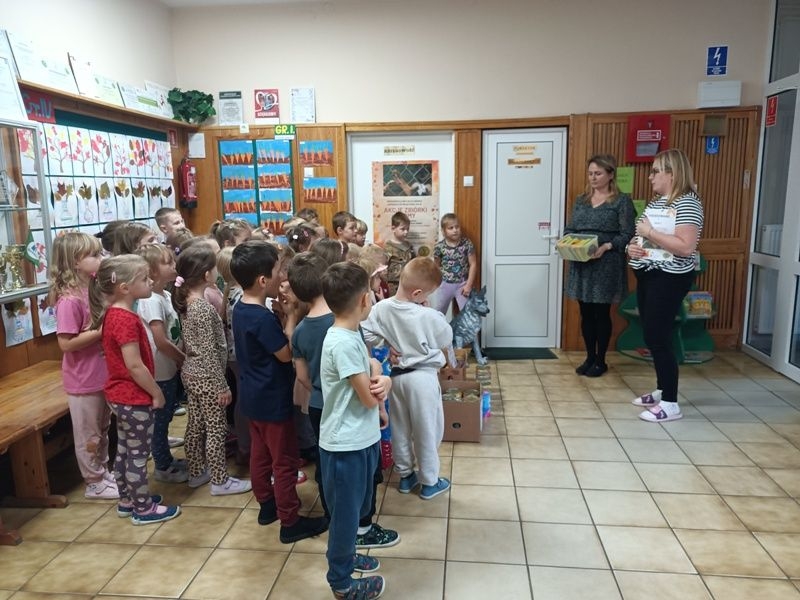 podziękowania za zbiórkę karmy