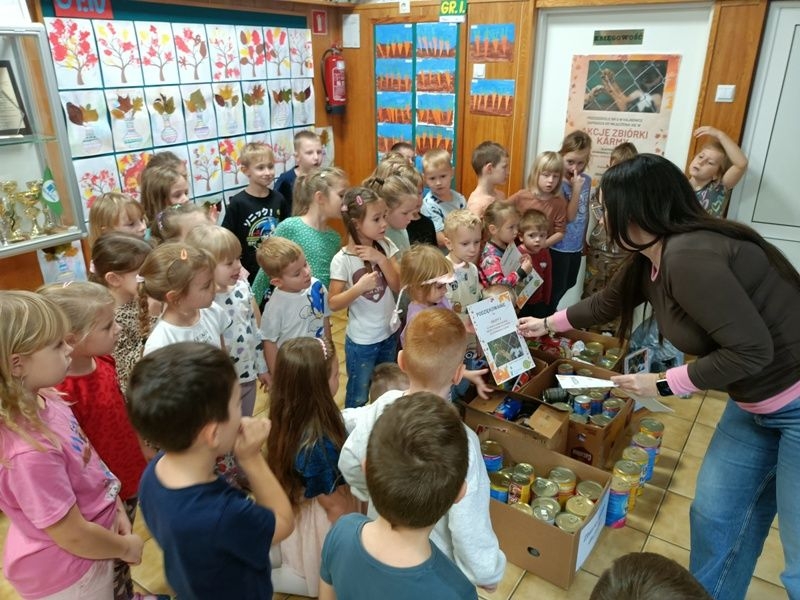 podziękowania za zbiórkę karmy