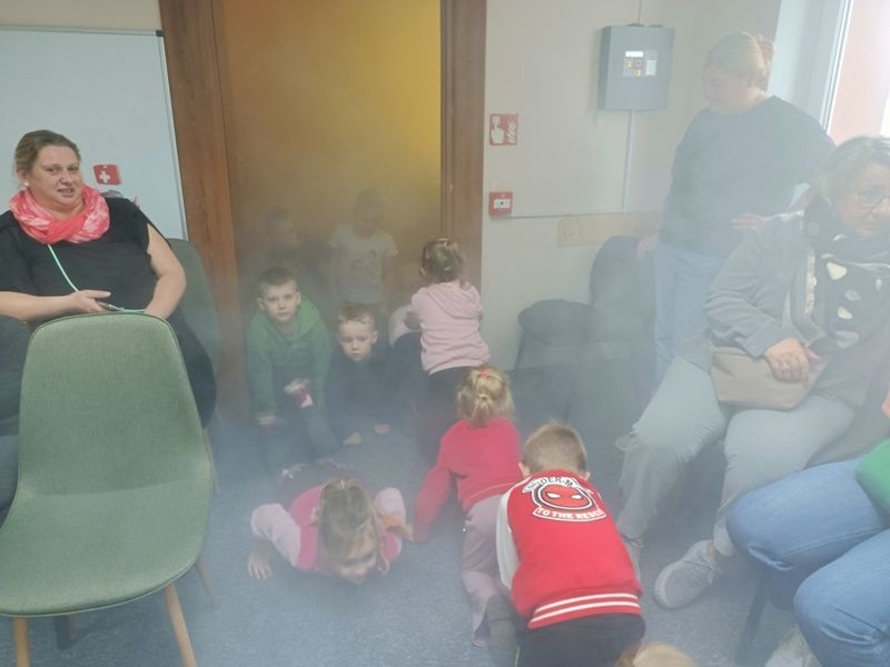 Zajęcia w Komendzie Powiatowej Państwowej Straży Pożarnej w Hajnówce