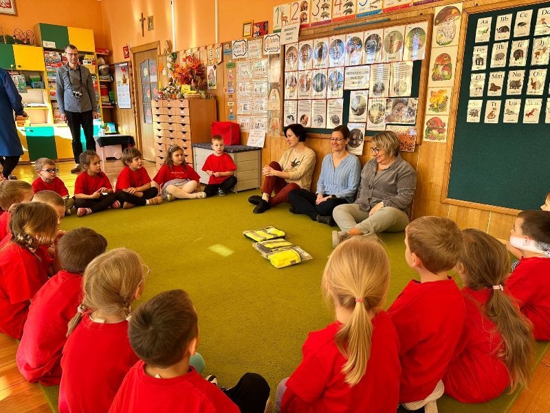 Zajęcia prowadzone przez nauczycieli z Niemiec w grupie trzeciej