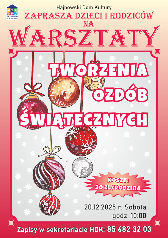 informacje o wydarzeniu, logo organizatora, grafika tematyczna