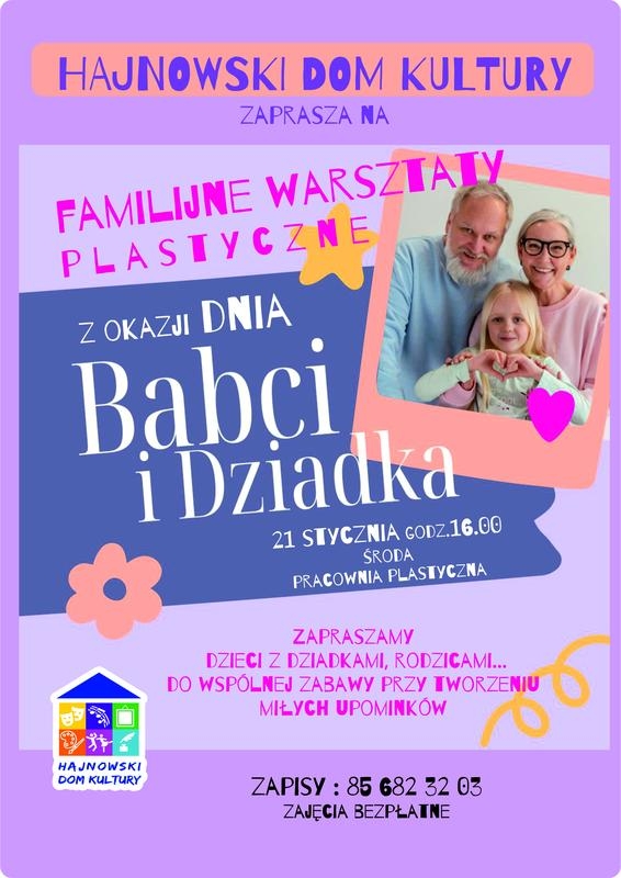 informacje o wydarzeniu, logo organizatora, grafika tematyczna