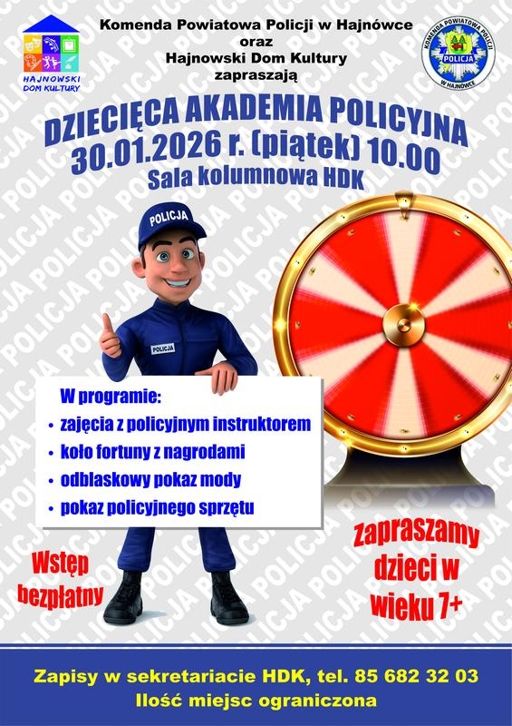 informacje o wydarzeniu, logo organizatora, grafika tematyczna