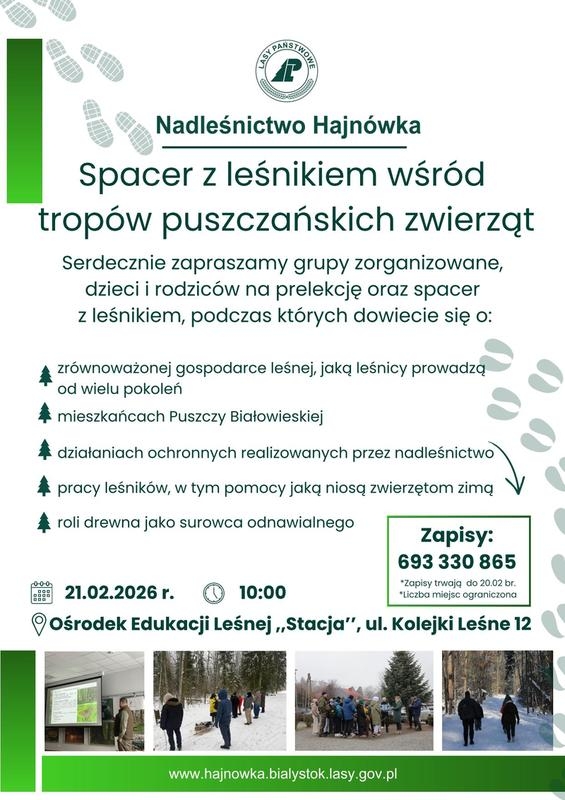 informacje o wydarzeniu, logo organizatora, grafika tematyczna