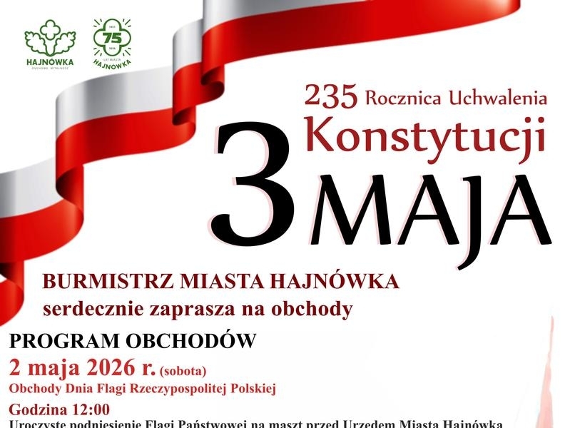 informacje o wydarzeniu, logo organizatora, grafika tematyczna