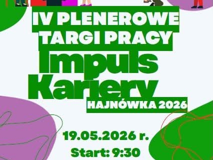 informacje o wydarzeniu, logo organizatora, grafika tematyczna