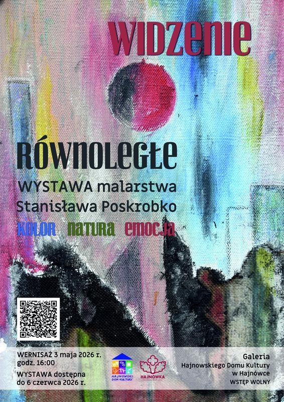 informacje o wydarzeniu, logo organizatora, grafika tematyczna