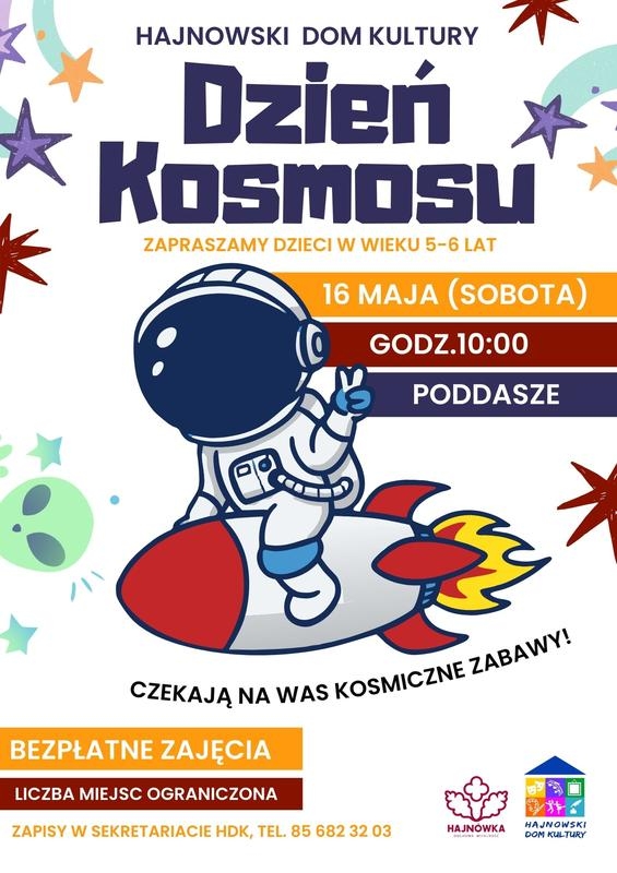 informacje o wydarzeniu, logo organizatora, grafika tematyczna