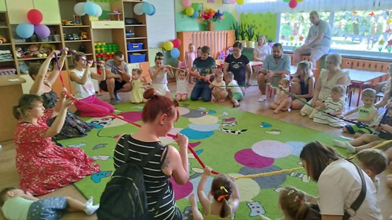 zajęcia w sali przedszkolnej