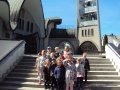Dzieci zwiedzają Sobór Świętej Trójcy w Hajnówce