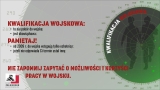 plakat informacyjny, po lewej stronie informacje o kwalifikacji po prawej w zielonym kółku dwie sylwetki mężczyzn