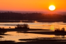 zdjęcie wyróżnienia Michał Makowski z Wołomina; zachód słońca na rozlewiskami Biebrzy