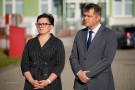 Konferencja na temat rządowego dofinansowania dla szpitala powiatowego w Hajnówce