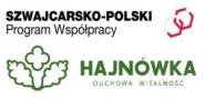 logo funduszy szwajcarskich z napisem Szwajcarsko-Polski Program Współpracy oraz miasta Hajnówka