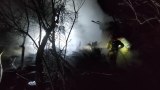 Pożar budynku letniskowego na terenie ogródków działkowych