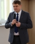 Burmistrz podczas wypowiedzi