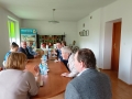 spotkanie z przedstawicielami delegacji i kierownictwem hajnowskiej mleczarni w siedzibie spółdzielni