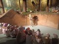 dzieci zwiedzają Muzeum Przyrodnicze w Białowieży.