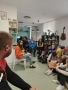 uczestnicy obozu sportowego na spotkaniu