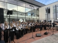 koncert orkiestr na inauguracjii Święta Miasta Jurbarkas