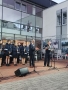 koncert orkiestr na inauguracjii Święta Miasta Jurbarkas