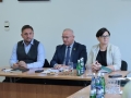 Posiedzenie Powiatowego Zespołu Zarządzania Kryzysowego - uczestnicy w trakcie posiedzenia