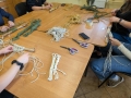 efekty warsztatów rękodzielniczych wykonane w technice makramy