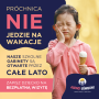 informacje o wydarzeniu, logo organizatora, grafika tematyczna